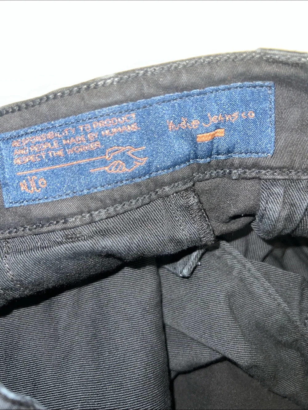 Nudie Jeans Co Pants Mens 32 X 28 Blue Chino Alvin‎ Stretch Flat Front Ankle